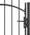 vidaXL - Poort - 1x1,75 - m - staal - wit