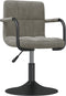 vidaXL - Eetkamerstoelen - draaibaar - 2 - st - fluweel - lichtgrijs