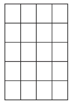 A4 etiketten 45,2 x 54,8 mm wit (100 vel)