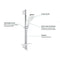 GROHE Vitalio SmartActive 130 Cube Glijstangset - QuickFix - 3 straalsoorten - chroom - 26596000