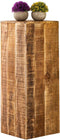 SVJ Zuil Rechthoekig - 27 x 27 x 75 cm - Hout - Bruin