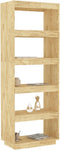 vidaXL - Boekenkast - / - kamerscherm - 60x35x167 - cm - massief - grenenhout