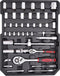 Kreator KRT951011 - Gereedschapskoffer - 253 delig - Trolley - Zilver