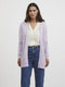 Vila VIRIL OPEN L/S KNIT CARDIGAN - Dames Vest - Zachte brei kwaliteit - Pastel Lilac - M