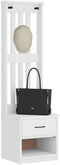 vidaXL - Halboom - SANDENS - wit - 45x40x159,5 - cm - massief - grenenhout