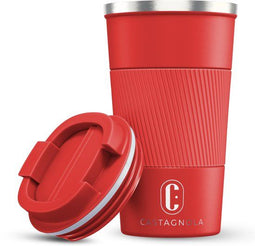 Castagnola Thermosbeker - Koffiebeker To Go - Isolerend RVS 510 ML - Rood