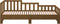 vidaXL - Slaapbank - uitschuifbaar - 2x(80x200) - cm - grenenhout - honingbruin