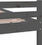 vidaXL - Bedframe - massief - hout - grijs - 150x200 - cm