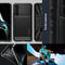 Spigen Rugged Armor - TPU Back Cover - Militaire standaard en Air Cushion technologie - Zwart