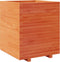 vidaXL - Plantenbak - 60x60x72,5 - cm - massief - grenenhout - wasbruin