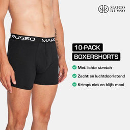 Mario Russo Boxershorts - Boxershort heren - Onderbroeken heren - 10-pack - XXL - Kleurenmix