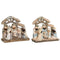 Kerststal set DKD Home Decor Blauw Wit Bruin Hars 20 x 7 x 17,5 cm (2 Stuks)
