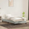 vidaXL - Bedframe - zonder - matras - 100x220 - cm - fluweel - lichtgrijs