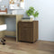vidaXL - Rolkast - 45x38x54 - cm - bewerkt - hout - bruin - eikenkleur
