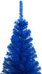 vidaXL - Kunstkerstboom - met - verlichting - en - kerstballen - 150 - cm - PVC - blauw