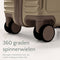 Skycases City Walker - Medium Reiskoffer 77L - Lichtgewicht & Sterk - 360° Spinner Wielen - TSA-slot - Wetpouch - Champagne