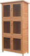 vidaXL - Dierenhok - 6 - kamers - hout
