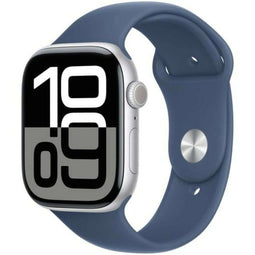Apple Smartwatch Series 10 - 46 mm - Bluetooth 5.3 GPS Waterbestendig - Blauw Zilverkleurig