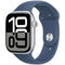 Apple Smartwatch Series 10 - 46 mm - Bluetooth 5.3 GPS Waterbestendig - Blauw Zilverkleurig