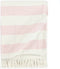 vidaXL - Plaid - streep - 220x250 - cm - katoen - antraciet