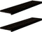 vidaXL - Traptreden - 2 - st - 110x30x2 - cm - massief - eikenhout - donkerbruin