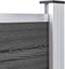 vidaXL - Schuttingpaneel - 175x105 - cm - HKC - zwart