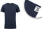 Milanoro - 4-pack extra lange T-shirts - Katoen - Ronde hals - Navy (4-pack)