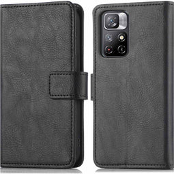 imoshion Hoesje Geschikt voor Xiaomi Redmi Note 11 (4G) / Redmi Note 11S (4G) Hoesje Met Pasjeshouder - imoshion Luxe Bookcase - Zwart