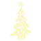 Kerstboom met 100 LED Warmwit 120 cm Acryl