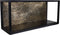 HSM Collection Wandbox Fletcher 55cm Goud/Zwart Ijzer/Aluminium/Mangohout