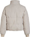 Object Jas Objzhanna L/s Short Jacket - Gewatteerd - Hoge kraag - Zilvergrijs (L)