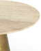 Light & Living Ronde Eettafel Ynez - Travertin - 120cm