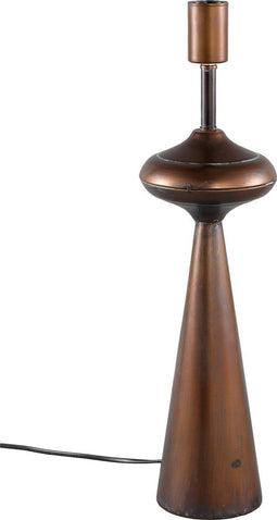 PTMD Danica Tafellamp - H54,5 x Ø14,5 cm - Metaal - Koper