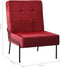 vidaXL - Relaxstoel - 65x79x87 - cm - fluweel - wijnrood