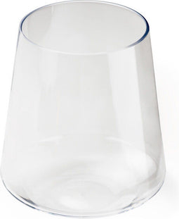 Wit wijn glas zonder voet