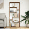 vidaXL - Kamerscherm - / - boekenkast - 67x25x161,5 - cm - hout - artisanaal - eiken