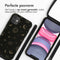 iMoshion Hoesje Geschikt voor iPhone 11 Hoesje Met Koord - iMoshion Siliconen design hoesje met koord - Zwart / Sky Black