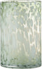 J-Line vaas Spikkel - glas - groen/wit - large