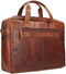 Leren Laptoptas - Colorado - Brandy Cognac