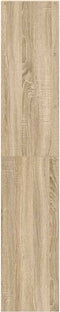 vidaXL - Boekenkasten - 2 - st - 30x30x80 - cm - bewerkt - hout - sonoma - eiken