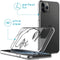 iMoshion Hoesje Geschikt voor iPhone 11 Pro Hoesje Siliconen - iMoshion Design hoesje - Transparant / Zwart / Line Art Woman Black