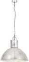 vidaXL Hanglamp rond 25 W E27 48 cm zilverkleurig