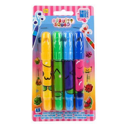 4 fruitysquad krijtjes met geur FS60373