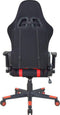Gamestoel Thomas - bureaustoel racing gaming stijl - stof bekleding - zwart rood