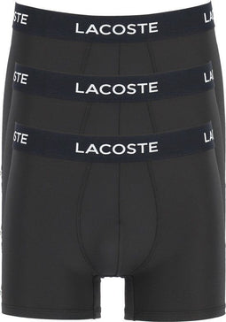 Lacoste Boxershorts Heren Microfiber - 3-Pack - Zwart (3-pack)