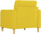 Fauteuil 60 cm stof lichtgeel