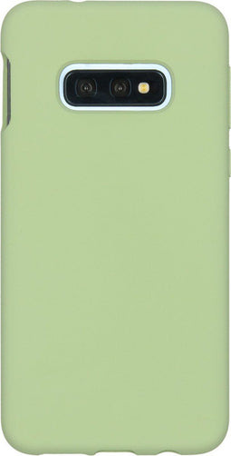 Accezz Samsung Galaxy S10e - Liquid Silicone Backcover - Schokabsorberend - Groen