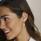 Glams oorhangers - Zilver - Parel en zirkonia