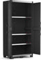 Keter XL Garage Hoge Kast - 3 Planken - 89x54x188 cm - Zwart