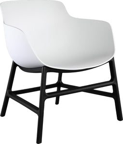 PTMD Nicca White polypropylene leisure chair